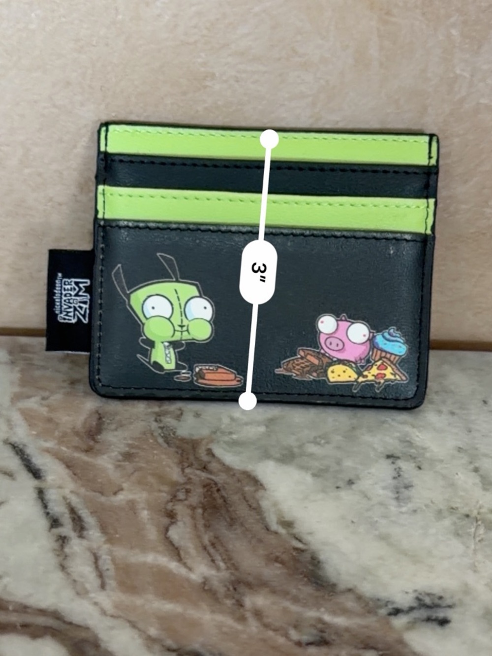 Invader Zim Green & Black Card Holder